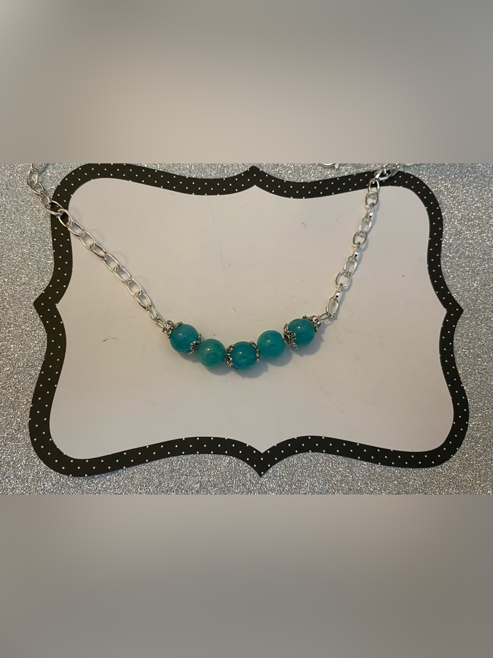 Genuine Aquamarine minimalist choker